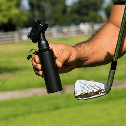 Golf Club Cleaner Set Includes Golf Water Brush and Waffle Pattern Golf Towel. Golf Club Brush/Golf Accessories for Men/Golf Gifts