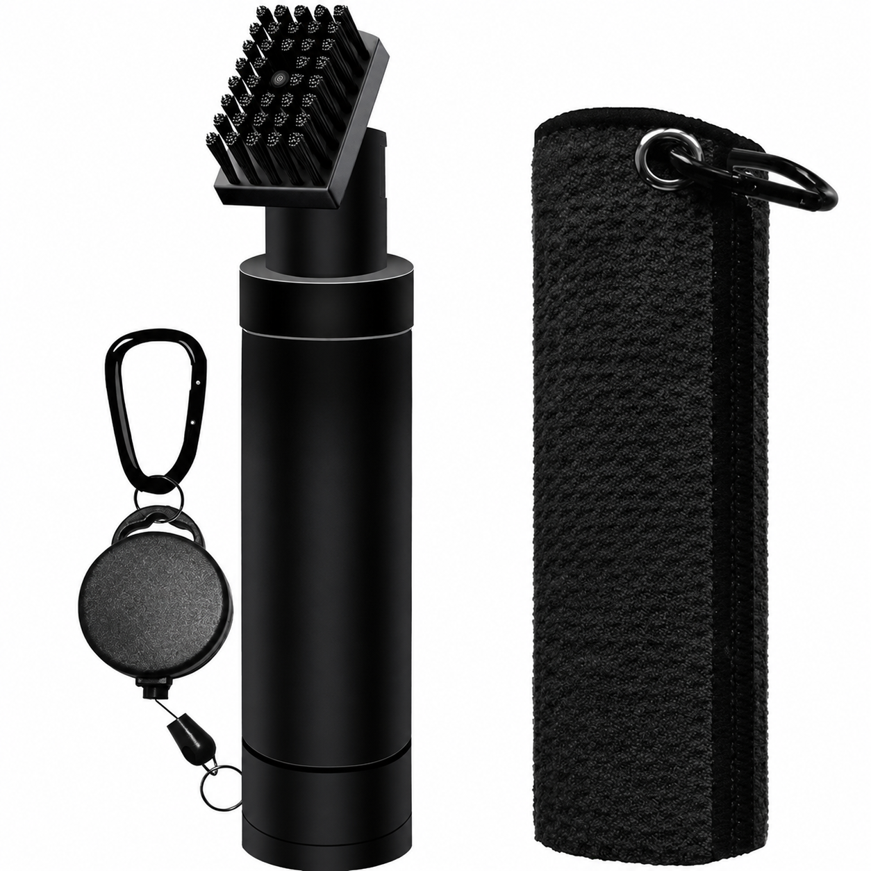 Golf Club Cleaner Set Includes Golf Water Brush and Waffle Pattern Golf Towel. Golf Club Brush/Golf Accessories for Men/Golf Gifts