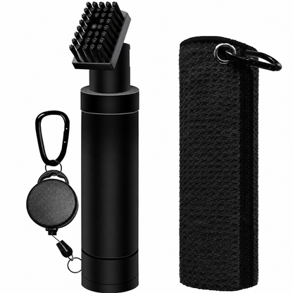 Golf Club Cleaner Set Includes Golf Water Brush and Waffle Pattern Golf Towel. Golf Club Brush/Golf Accessories for Men/Golf Gifts